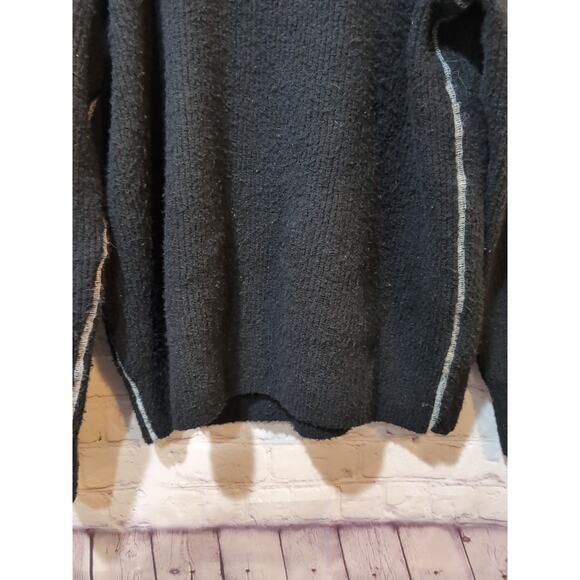 All Saints Asteroid Zip Funnel Neck Sweater Black Size M Men's - Picture 9 of 16